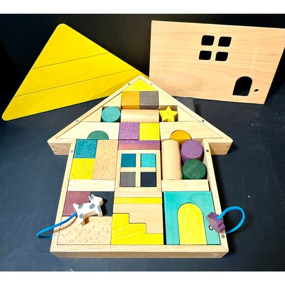 KIKO and GG Tsumiki Wood puzzle Building Blocks Doll House Architecture Design - Picture 1 of 12